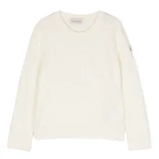 Шерстяной джемпер с нашивкой-логотипом