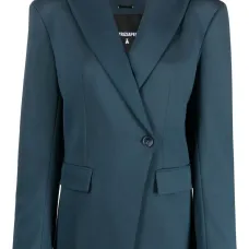 Двубортный блейзер с заостренными лацканами