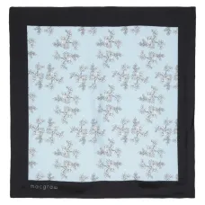 Floral-print silk scarf