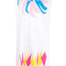 Длинный топ с графичным принтом