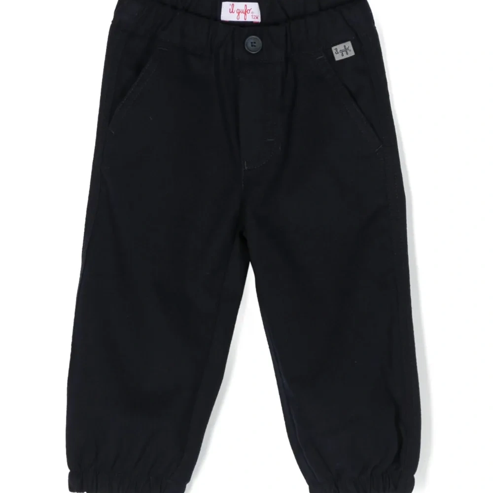 Брюки с нашивкой-логотипом