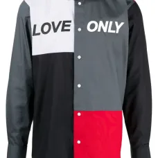 Рубашка в технике пэчворк с надписью