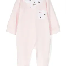 Пижама с длинными рукавами и принтом