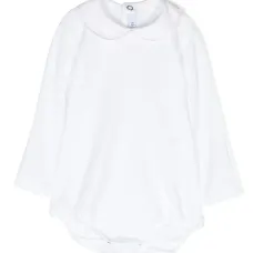 Боди с длинными рукавами и фестонами