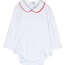 Боди в рубчик с контрастной отделкой