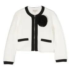 Пиджак с цветочной аппликацией Пиджак с цветочной аппликацией