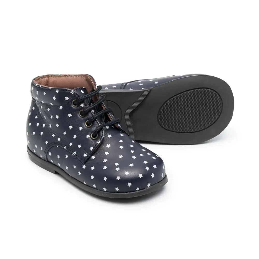 Ботинки на шнуровке с принтом