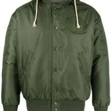 Бомбер с нашивкой-логотипом