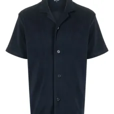 Махровая рубашка с короткими рукавами