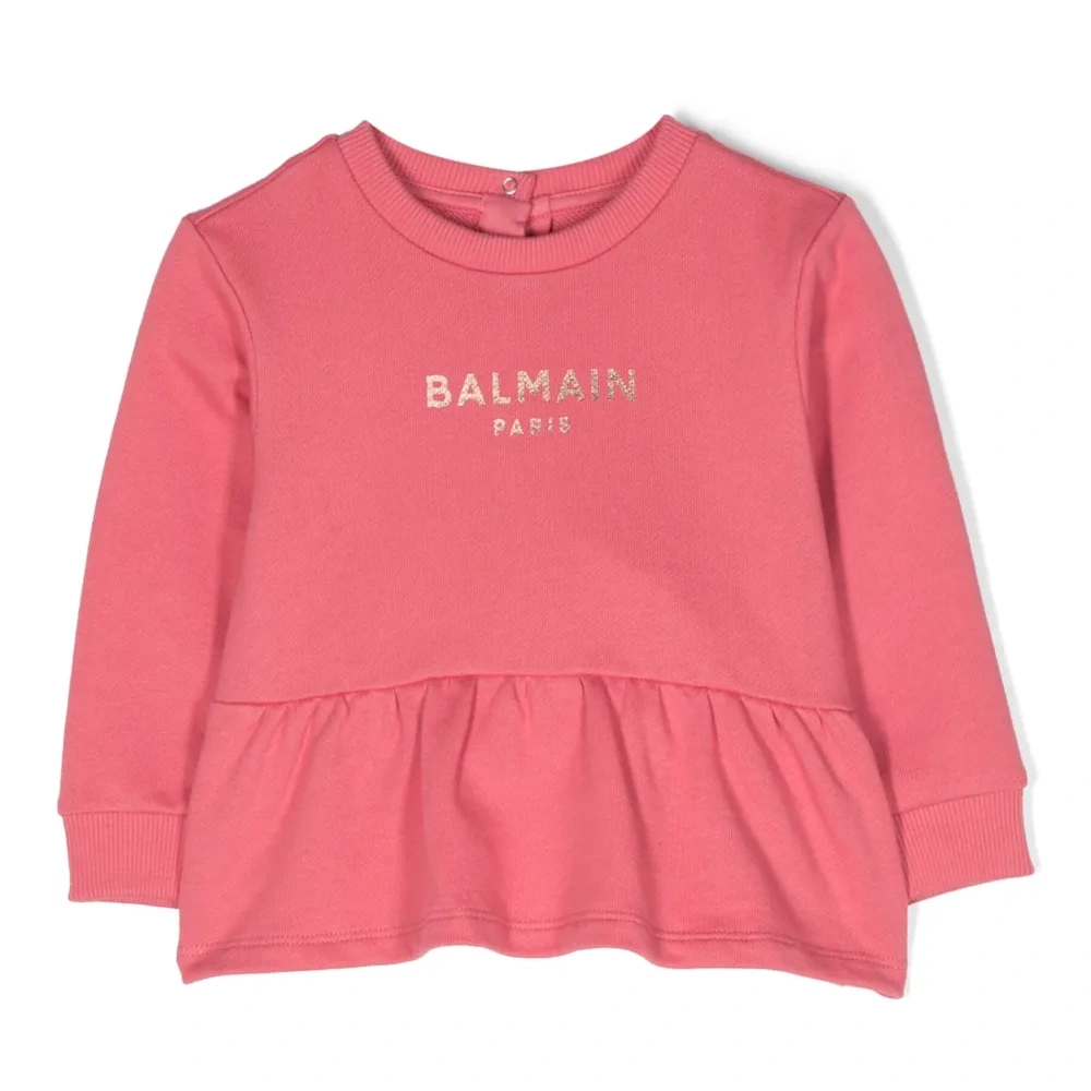 Толстовка с оборками и логотипом