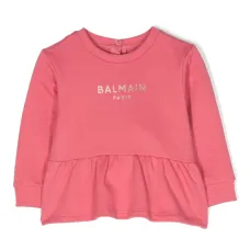 Толстовка с оборками и логотипом