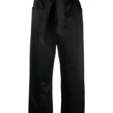 Атласные брюки с завышенной талией Атласные брюки с завышенной талией