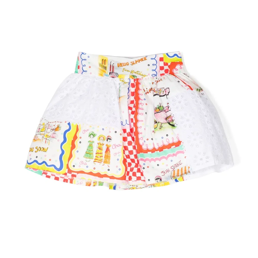 Юбка клеш с панельным дизайном