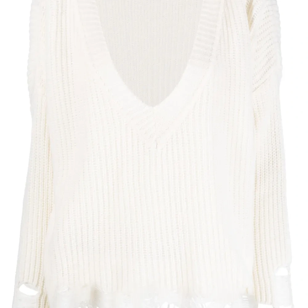 Джемпер с эффектом потертости