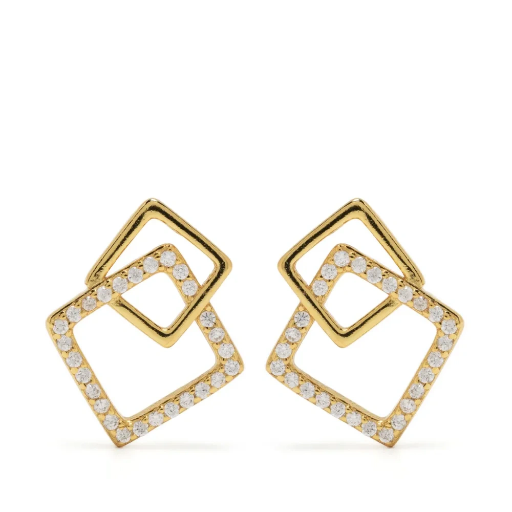 Серьги со стразами