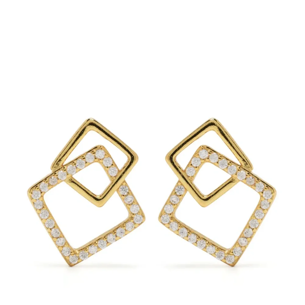 Серьги со стразами