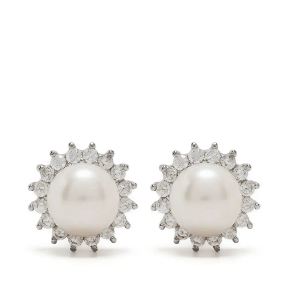 Серьги-гвоздики с жемчугом