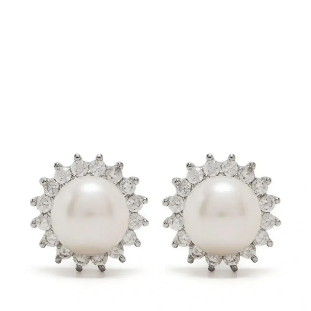 Серьги-гвоздики с жемчугом