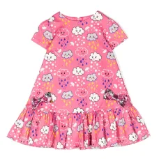 Расклешенное платье с графичным принтом