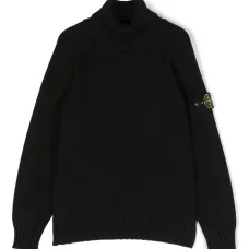 Джемпер с воротником-воронкой