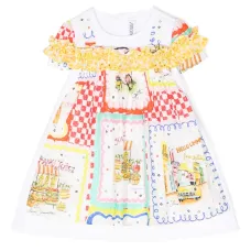 Расклешенное платье с оборками и принтом Расклешенное платье с оборками и принтом