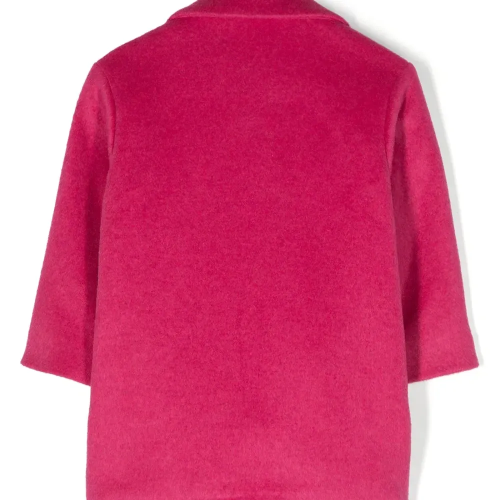 Однобортное пальто с логотипом Однобортное пальто с логотипом