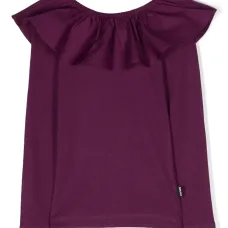 Топ с оборками и длинными рукавами