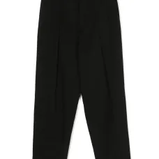 Брюки прямого кроя со складками