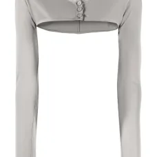 Укороченный топ с длинными рукавами