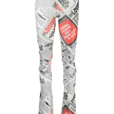 Брюки скинни с принтом