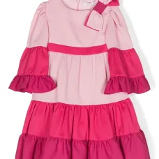 Платье с оборками и бантом