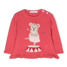 Джемпер вязки интарсия с узором