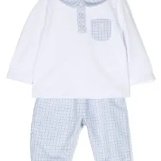 Комплект из топа и брюк в клетку