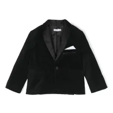 Однобортный бархатный пиджак Однобортный бархатный пиджак