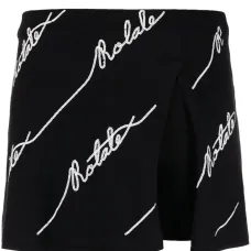 Трикотажная юбка мини с логотипом Трикотажная юбка мини с логотипом