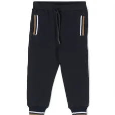 Полосатые спортивные брюки с кулиской