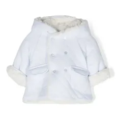 Пуховик со вставками из шерпы