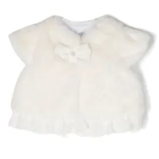 Шуба из искусственного меха с бантом Шуба из искусственного меха с бантом