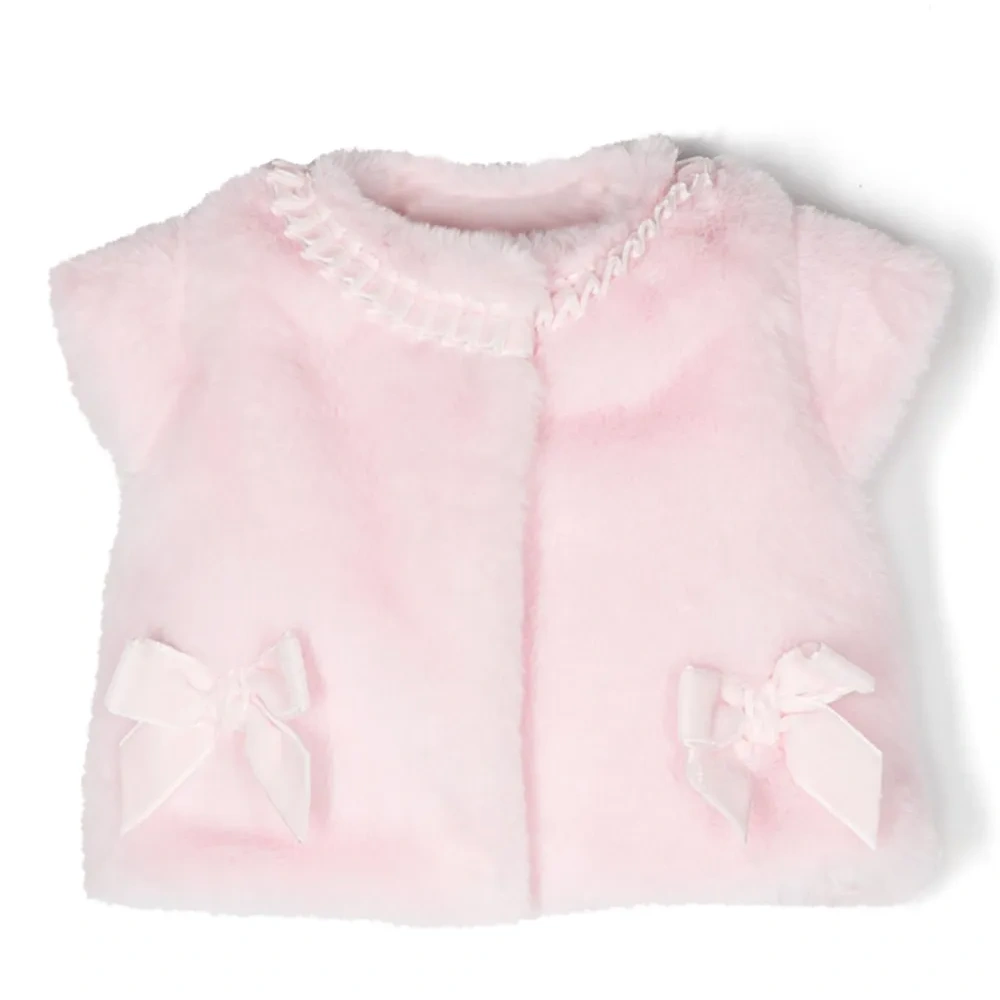 Топ из искусственного меха с бантами