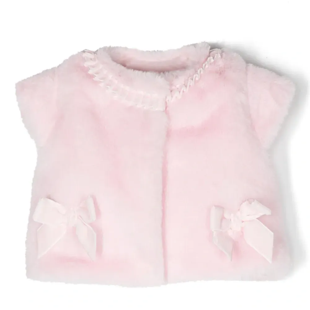 Топ из искусственного меха с бантами