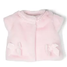 Топ из искусственного меха с бантами