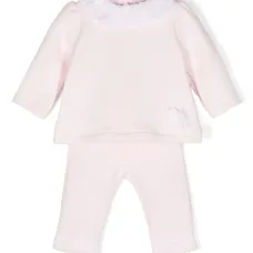 Комплект из топа и брюк с жаккардовым узором