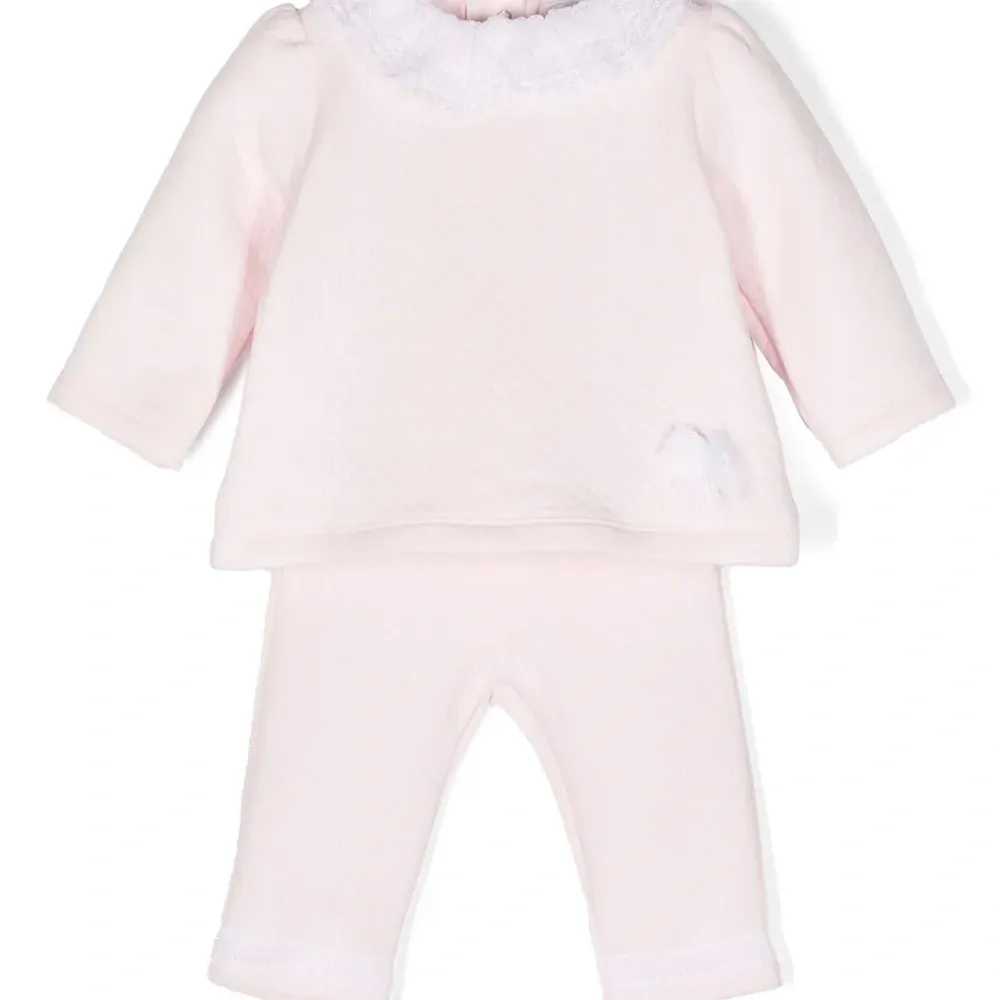 Комплект из топа и брюк с жаккардовым узором