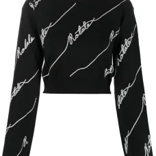 Укороченный джемпер с логотипом