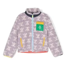 Куртка на молнии с вышитым логотипом