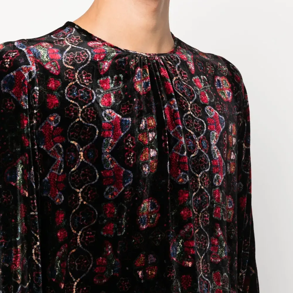 Блузка с принтом пейсли