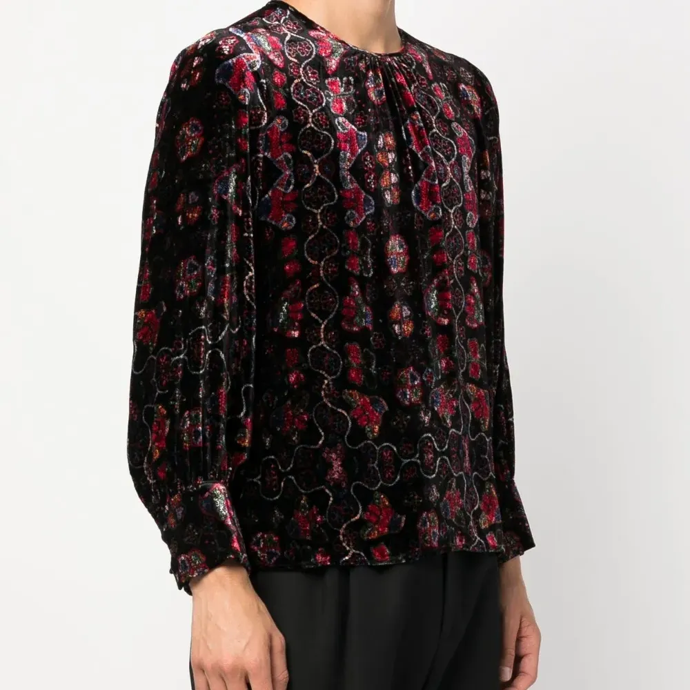 Блузка с принтом пейсли