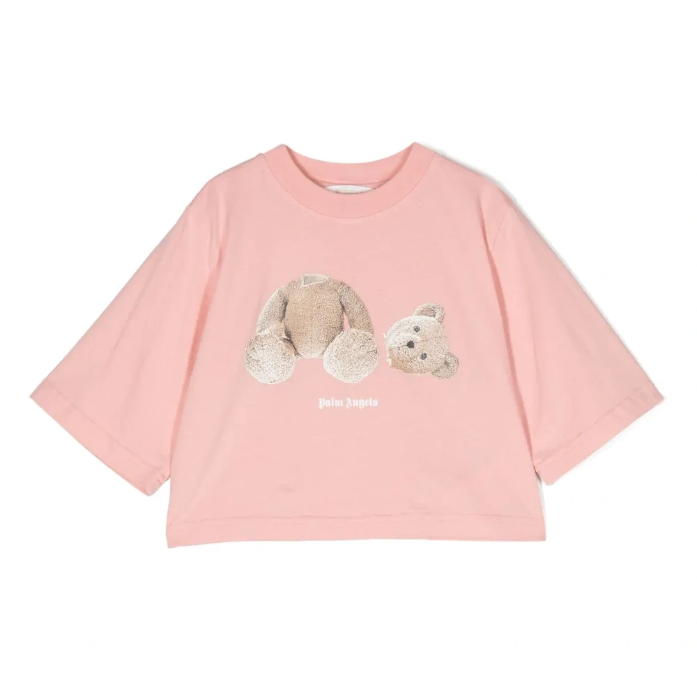 Укороченный топ с принтом Teddy Bear