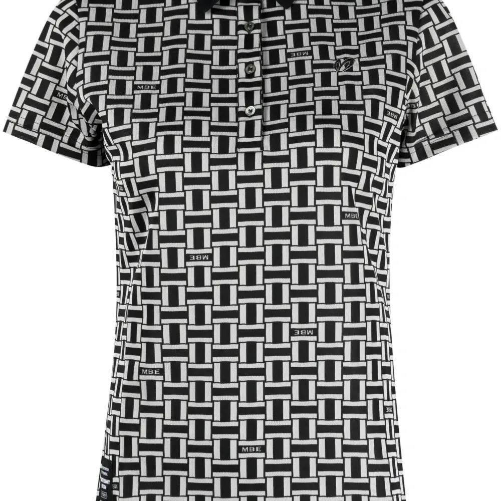 Рубашка поло с графичным принтом и логотипом