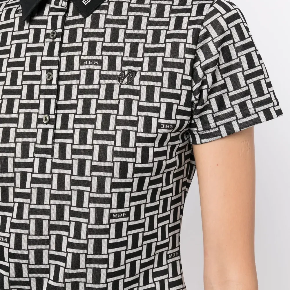 Рубашка поло с графичным принтом и логотипом